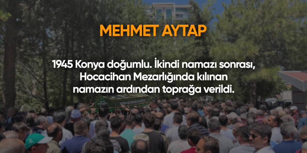 Konya'da bugün vefat edenler | 26 Şubat 2025 6